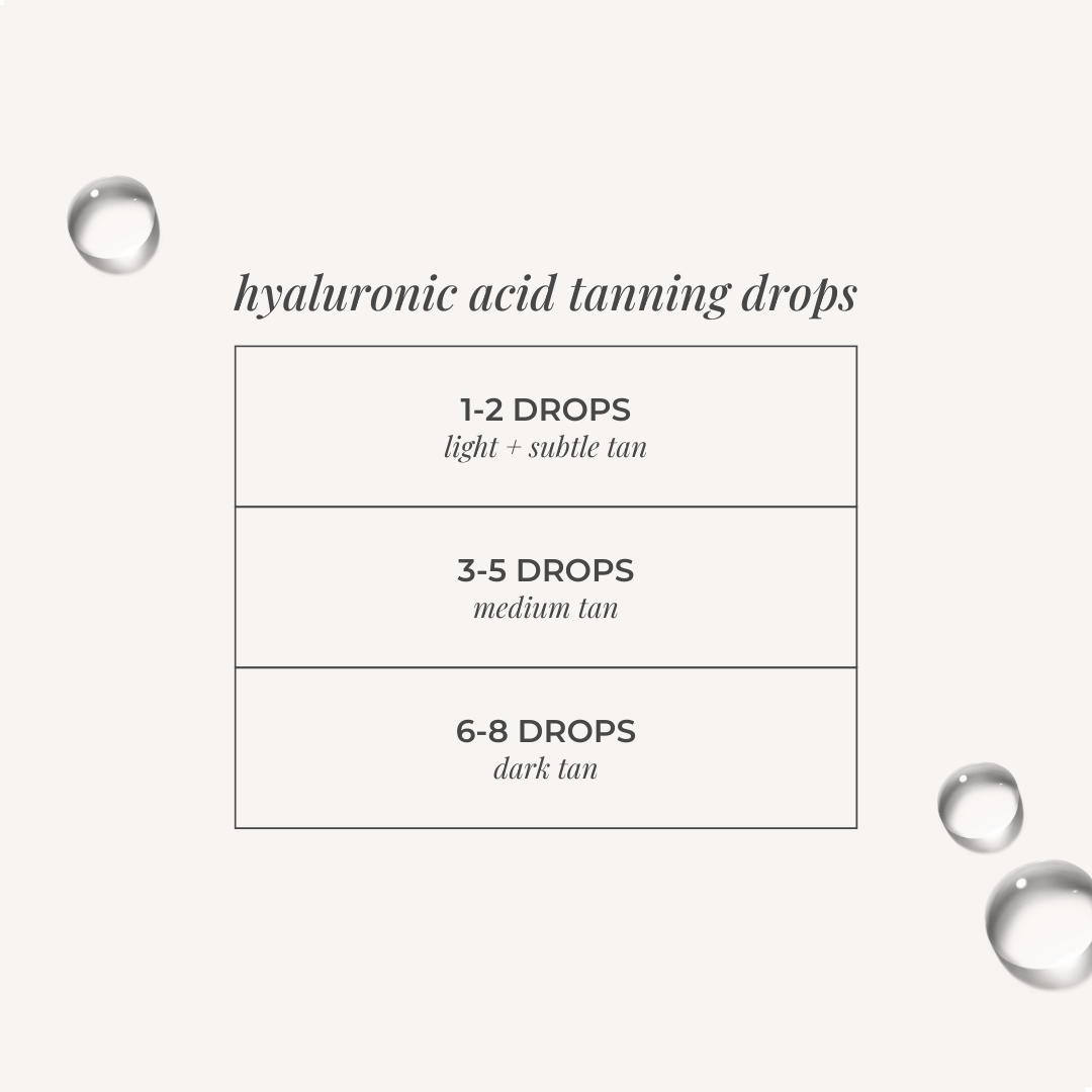 SELF TANNING DROPS WITH HYALURONIC ACID