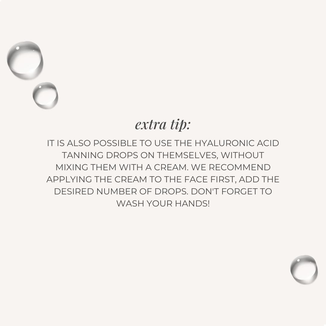SELF TANNING DROPS WITH HYALURONIC ACID