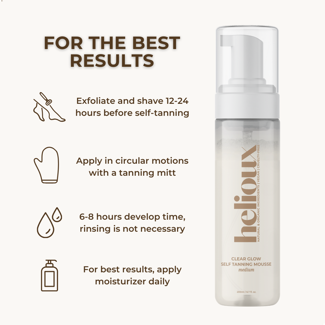 CLEAR GLOW SELF TANNING MOUSSE