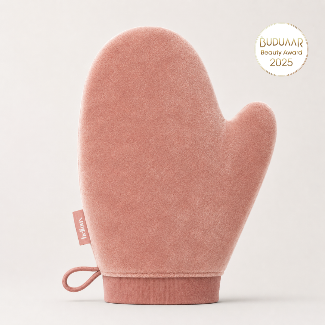 VELVET TANNING MITT