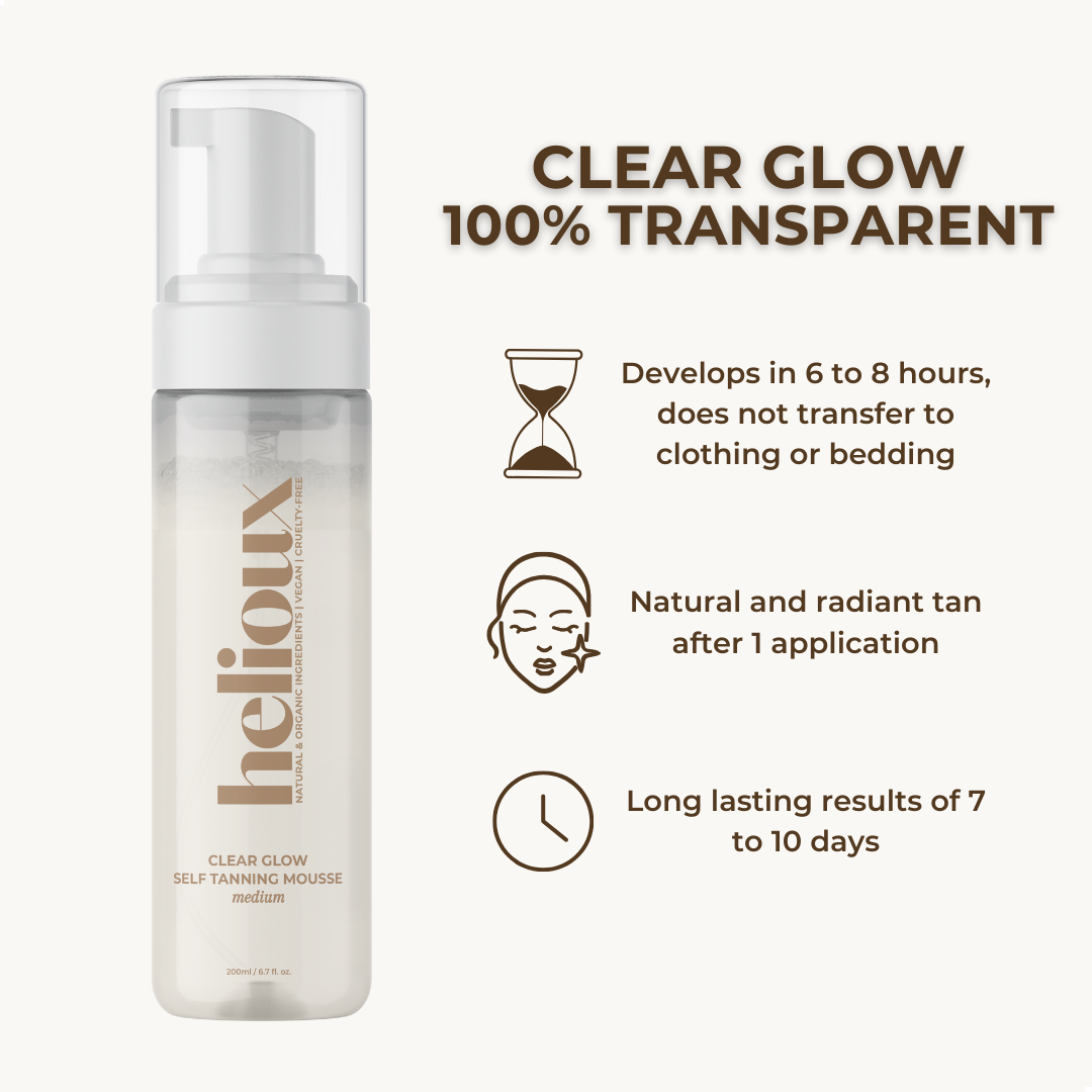 CLEAR GLOW SELF TANNING MOUSSE MEDIUM